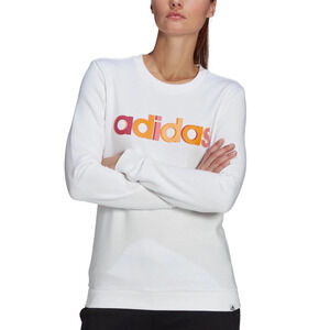 adidas Womens Activewear Multi-Color Logo Long Sleeve Top X-Small